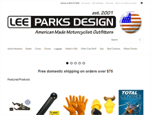 Tablet Screenshot of leeparksdesign.com